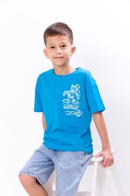 Футболка для хлопчика Носи своє 110 Бірюзовий (p-11092-120300)