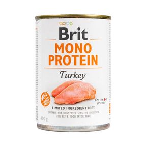Влажный корм монопротеиновый с индейкой для собак Brit Mono Protein Dog Turkey, 400 гр