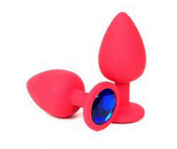 Анальна пробка, Red Silicone, Sapphire M Sex Aura