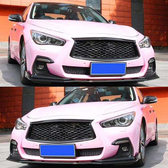 Накладка на передній бампер Lip V1 (для Q50 Sport 2018-2022, Карбон) для Infiniti Q50/Q60 рр | Зображення 1