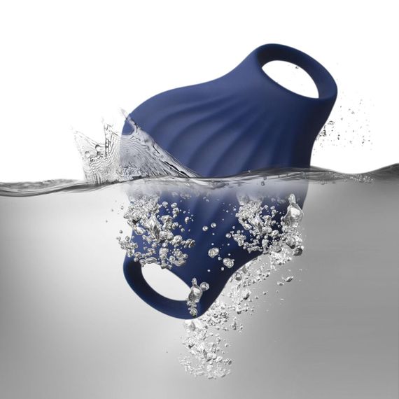 Мастурбатор Rocks Off Palm Blue, петлі для пальців, 10 режимів Sex Aura | Зображення 2