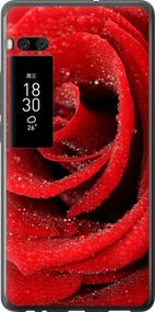Чехол на Meizu Pro 7 Красная роза "529u-1044-17620"