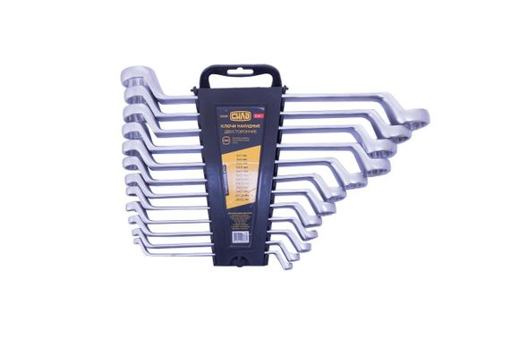 Набор ключей накидных двусторонних CrV 6х7, 8х9, 10х11, 12х13, 14х15, 16х17, 18х19, 20х22, 21х23, 24x27, | Зображення 2