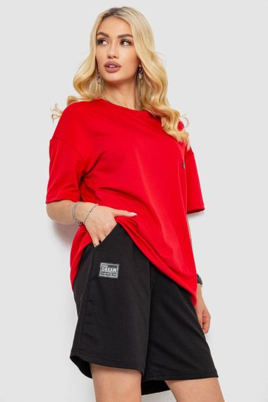 Костюм женский повседневный, цвет красный, 241R5004-1 | Зображення 2