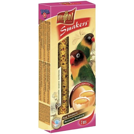 Корм для нерозлучників Vitapol Smakers Snack снекі з яйцем 2 шт / 80 г (5904479026064)