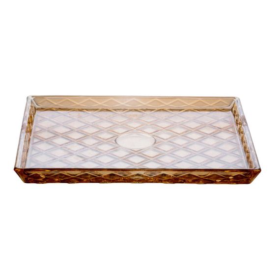 Блюдо для закусок стеклянное 24,5*20,5*2 см прямоугольное HP-YH-53 | Зображення 1