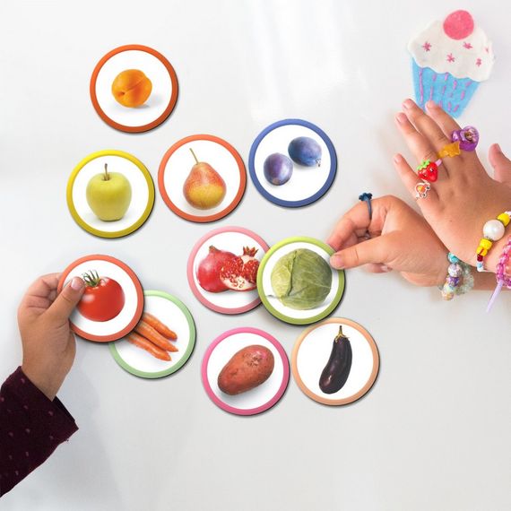 Магнітний набір Монтесорі "Овочі, фрукти і ягоди" 200272 | Зображення 4