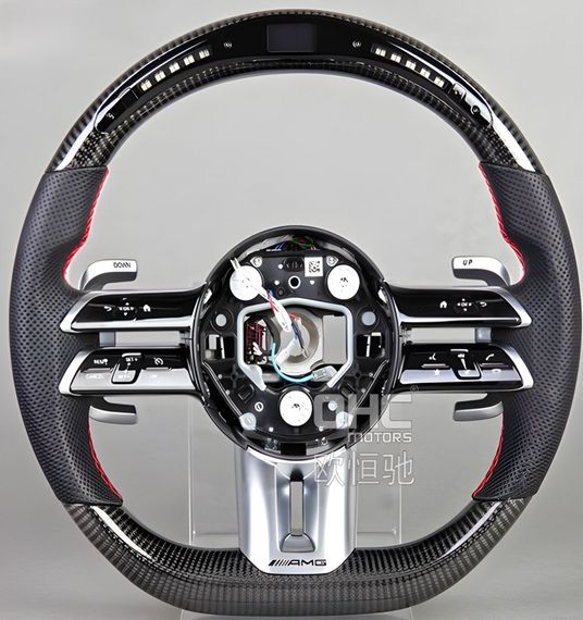 Кермо AMG 2021-Style (Карбон, LED, 4pin) для Mercedes GLE W167 2018- рр