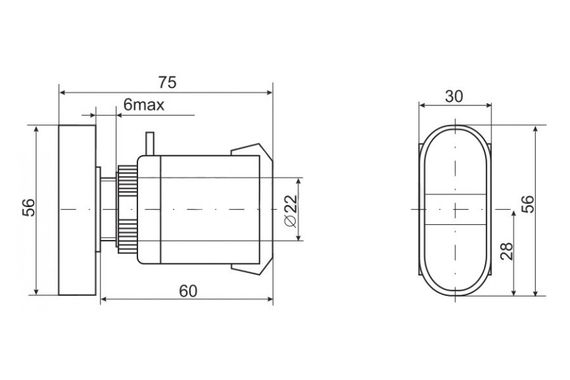 Кнопка APBB-22N "ПУСК-СТОП" Ny95500641 | Зображення 1