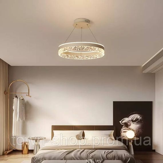 Люстра потолочная LED 902-500-wh-k Белый 25-140х50х50 см. | Зображення 1