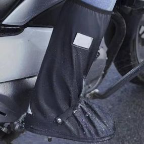 Бахили-чоботи силіконові на взуття від води та бруду 820-1 Чорні XL