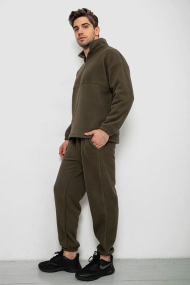 Спортивный костюм мужской на флисе, цвет хаки, 238R58620 | Зображення 2