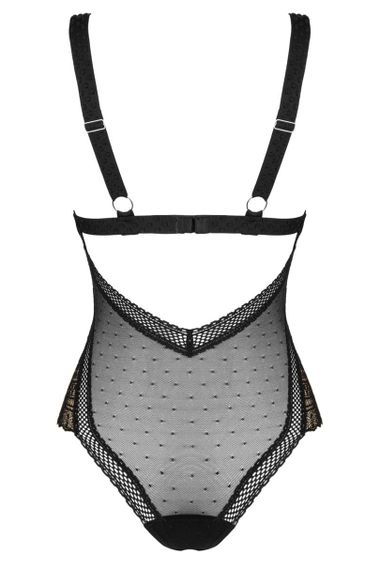 Боди Obsessive Estiqua Черное XS/S | Зображення 5