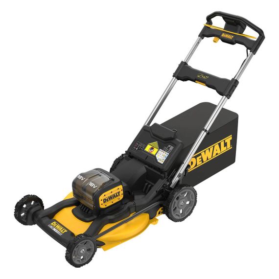 Газонокосарка акумуляторна безщіткова 2х18 В DeWALT DCMWP134W2 | Зображення 1