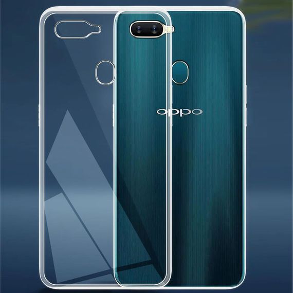 TPU чохол Epic Transparent 1,5mm для Oppo A5s / Oppo A12 / A7 Безбарвний (прозорий) | Зображення 1
