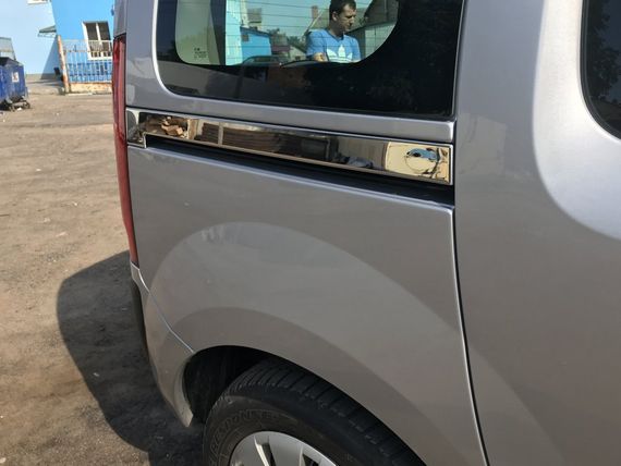 Молдинг зсувних дверей (2 шт, нерж) для Mercedes Citan 2013-2024 рр | Зображення 3
