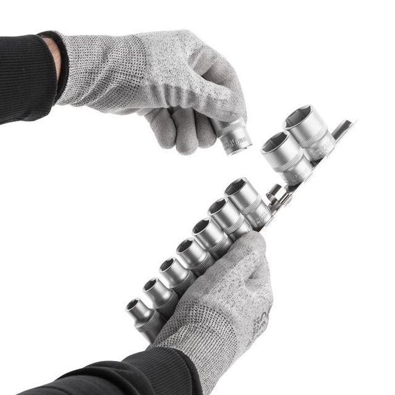 Набір головок на планці 10-24 мм, 1/2", 10 од. INTERTOOL ET-6011 | Зображення 3