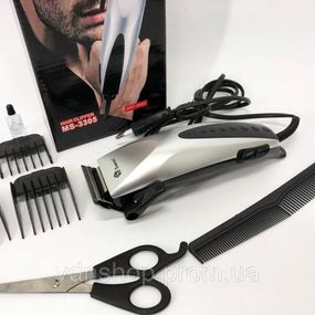Машинка для стрижки хорошая DOMOTEC, Машинка для стрижки с насадками от сети Триммер висков KO-14