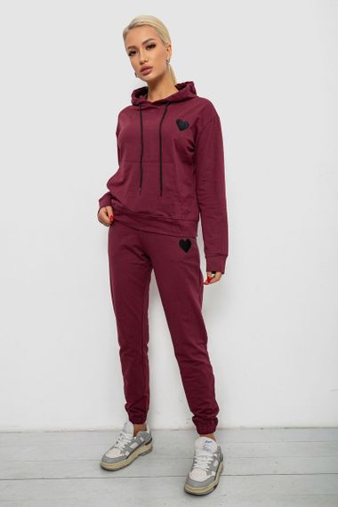Спортивный костюм женский двухнитка, цвет сливовый, 214R1419-004 | Зображення 2