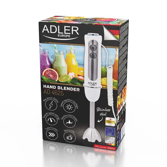 Блендер занурювальний Adler AD 4625 білий 1500 Вт 5 швидкостей турбо | Зображення 9