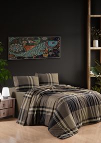 Комплект постільної білизни First Choice Flanel 160×220 см Veldor Brown