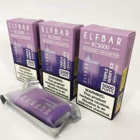 Elf Bar BC5000 смак Потрійна Ягода (Triple Berry Ice)