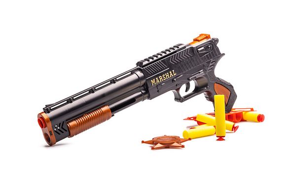 Іграшковий дробовик "Marshal" Golden Gun 915GG з м'якими кулями | Зображення 3