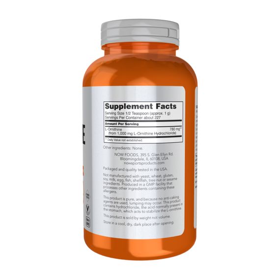 L-орнитин Now Foods L-Ornithine Powder - 227g | Зображення 1