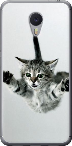 Чехол на Meizu M3 Note Летящий котёнок "2322u-256-17620"