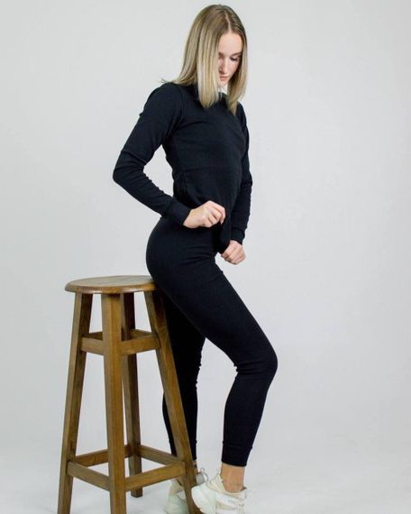 Термобелье Cotton женское черное M