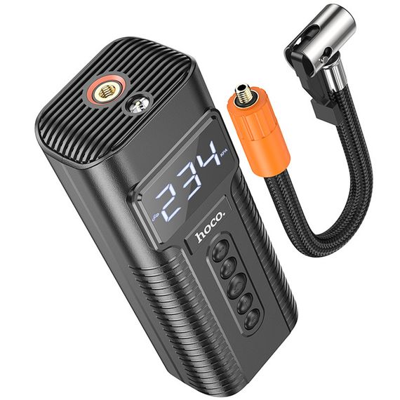 Автомобильный насос Hoco PH55 Roys smart car air pump Black | Зображення 1