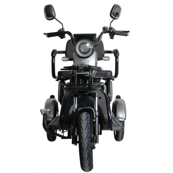 Электротрайк Crosser TR-1 LFP 1500W 76.8V 30Ah, трехколесный электроскутер, до 75 км, для взрослых и пожилых Сірий | Зображення 2