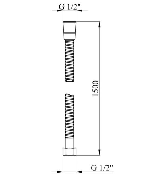 Шланг для душу Kroner KRM - C601 150 см (CV015459) | Зображення 1