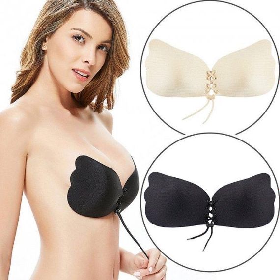 Силіконовий бюстгальтер невидимка Fly Bra Черн Б | Зображення 7
