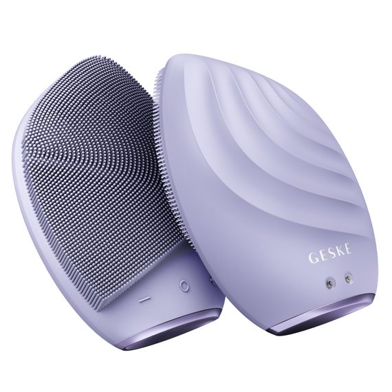 Електронна ультразвукова щітка для обличчя GESKE Sonic Facial Brush 5в1 purple | Зображення 5