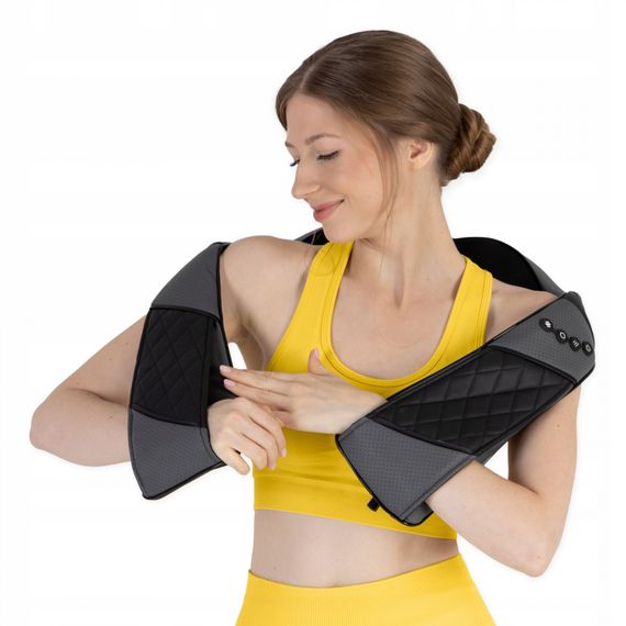 Накидка-масажер 4FIZJO Shiatsu Luxury+ для шиї та спини, акумуляторна 4FJ0563 Grey (P-5907739319104) | Зображення 6