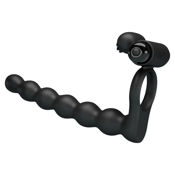 Кільце-насадка для подвійного проникнення - Pretty Love Hercules Penis Sheath III Black | Зображення 3