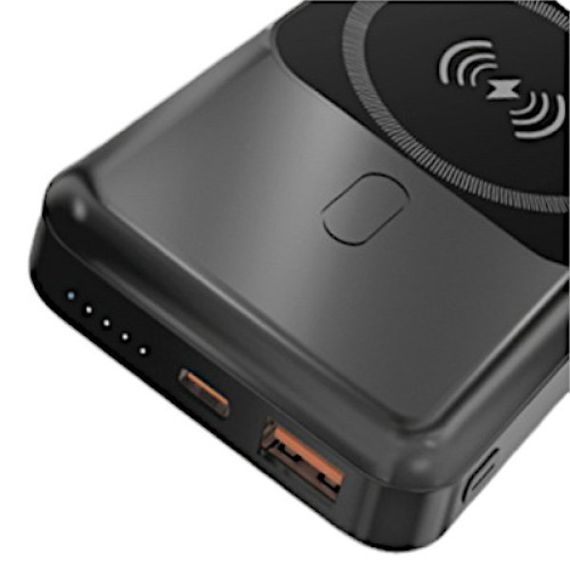 Повербанк з бездротовою зарядкою TITANUM MA02 10000mAh, 22.5W, PD20W, швидка зарядка, чорний | Зображення 2