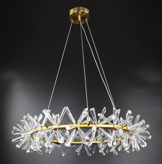 Люстра підвісна на 20 лампочок 26771 Латунь 40-120х60х60 см. | Зображення 1