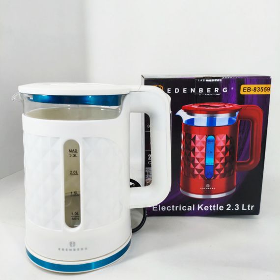 Мощный чайник для кипячения Edenberg EB-83559 2.3л 1500Вт, Электрочайник с индикатором включения CE-84 | Зображення 2