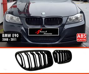 Ніздрі M-Look (для E-90/91, 2008-2011, чорний глянець) для BMW 3 серія E-90/91/92/93 рр