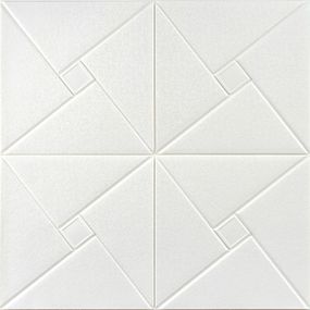 Самоклеюча декоративна настінно-стельова 3D панель 680х670х5.5мм Орігамі (173) SW-00000182