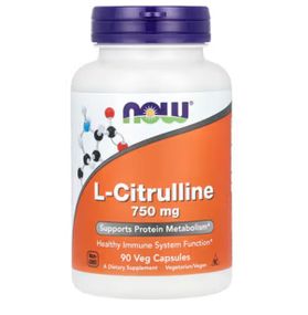 Аминокислота Цитрулин NOW CITRULLINE 750MG  90 vcaps