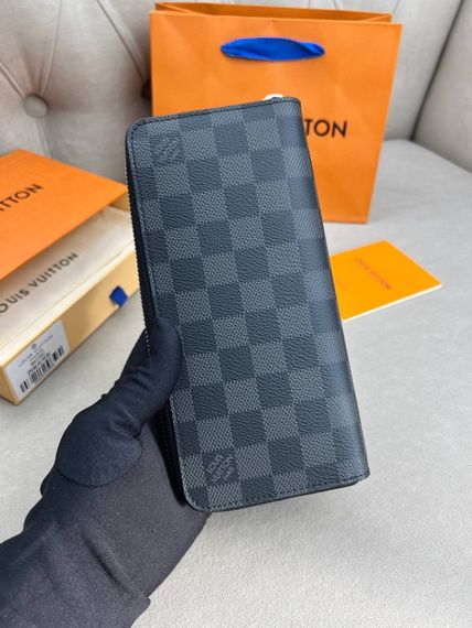 Органайзер сірий Louis Vuitton Zippy Damier Graphite k421 | Зображення 1