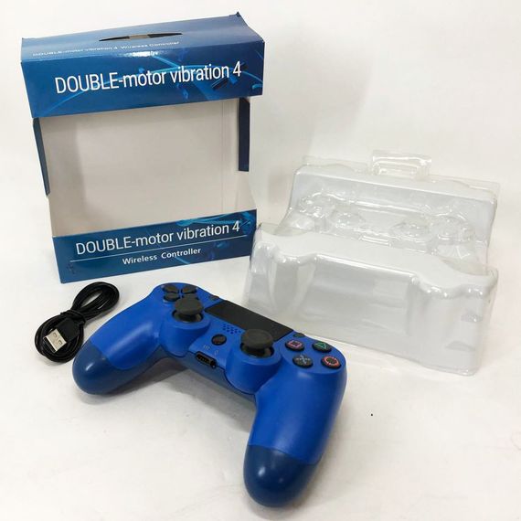 Джойстик DOUBLESHOCK для PS 4, игровой беспроводной геймпад PS4/PC аккумуляторный джойстик. Цвет: синий KE-47 | Зображення 6