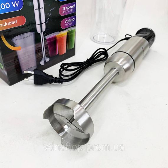 Блендер нержавіюча сталь, Блендер переносний, Блендери з насадками з гострими сталевими лезами YD-14 | Зображення 2