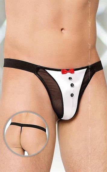 Еротичні чоловічі стрінги Thong 4433 - white S/L sexstyle