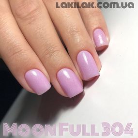 Гель-лак Moon Full №304 світло-бузковий з шіммером 8мл