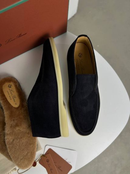 Лофери Loro Piana Open Walk чорного кольору ob437 | Зображення 4