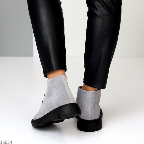 Іміджеві сірі черевики дезерти натуральна замша | Зображення 6